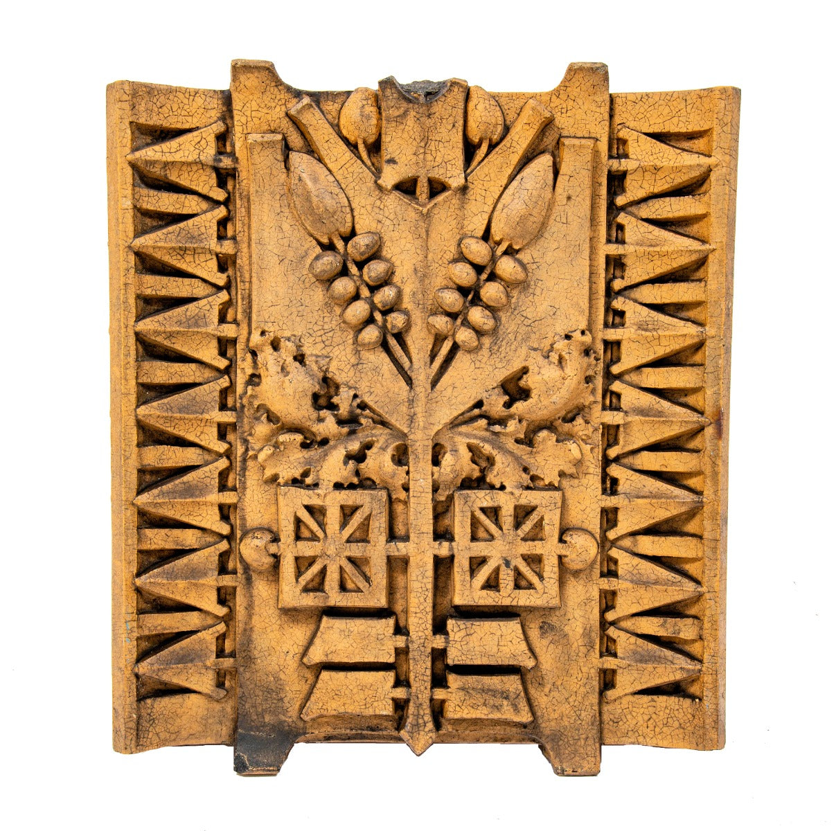 c. 1936 george grant elmslie-designed oliver p. morton school  terra cotta exterior pier capital modeled by fritz albert