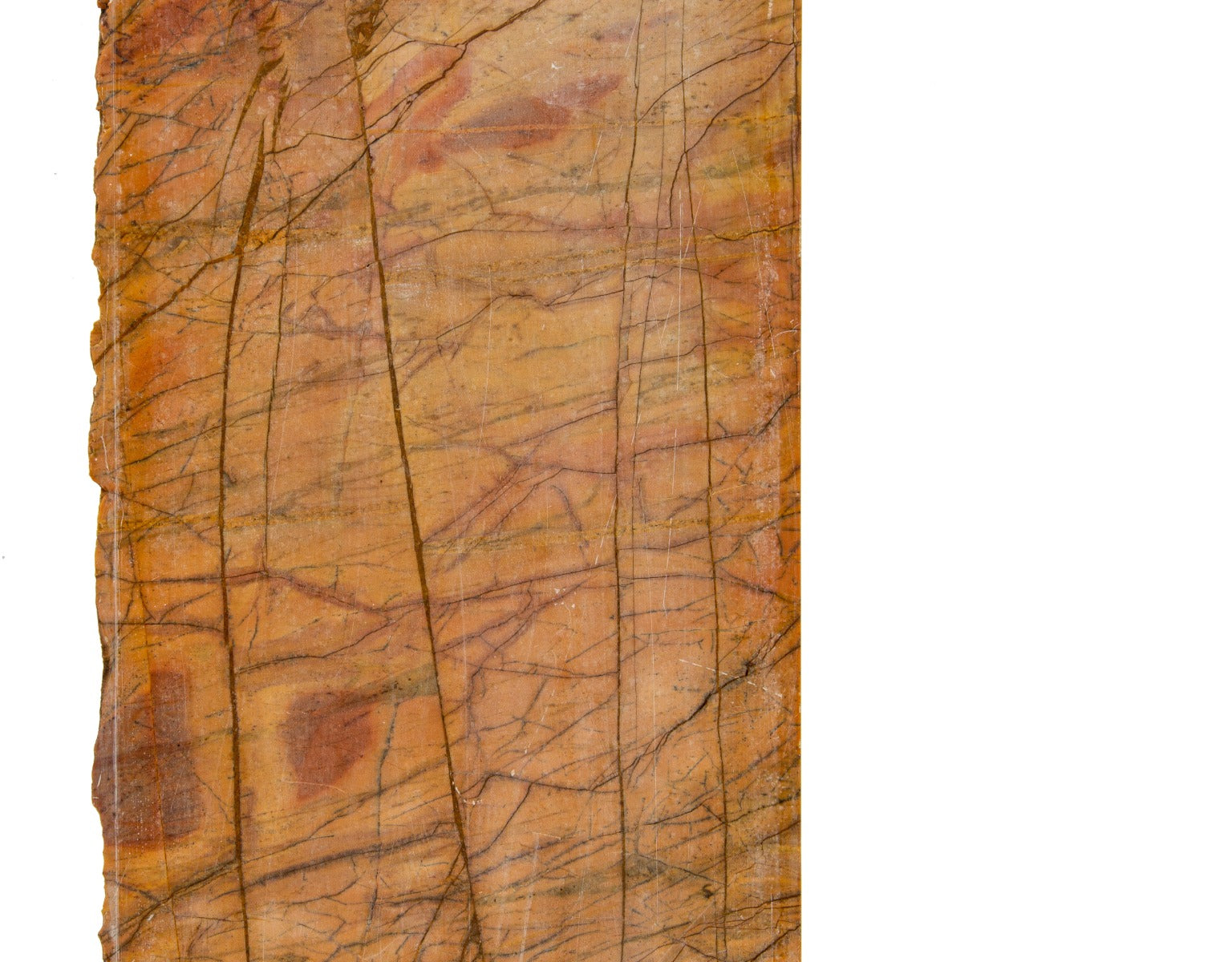 oversized richly colored salvaged chicago intrerior lexington hotel main lobby rosso asiago marble column fragment