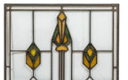exceptional early 20th century museum-quality praire style residential art glass window attributed to linden glass company