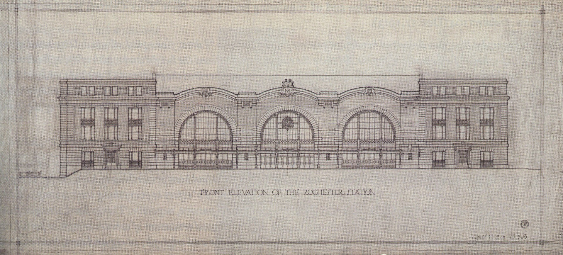 exceptionally rare claude bragdon-designed polychromed glazed gruby tile salvaged from the new york central train station in new york