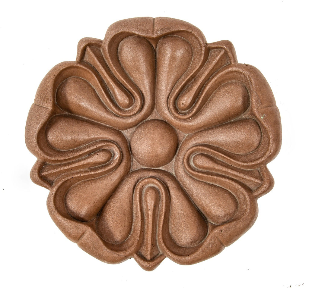 original glass fiber reinforced concrete (gfrc) marquette building (1895) exterior cornice rosette