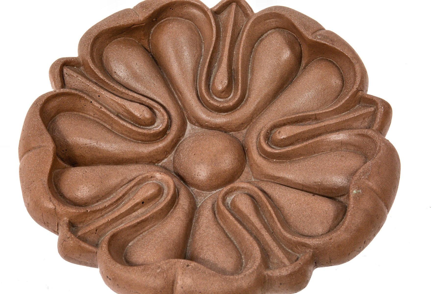 original glass fiber reinforced concrete (gfrc) marquette building (1895) exterior cornice rosette