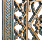 historically important solid bronze victorian-era floor grille or grate salvaged from henry ives cobb's chicago historical society building