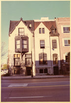 set of rare one-of-a-kind oversized hand-painted minton fireplace surround tiles salvaged from burnham and root's 1878 mary a. rozet house