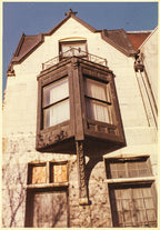 set of rare one-of-a-kind oversized hand-painted minton fireplace surround tiles salvaged from burnham and root's 1878 mary a. rozet house