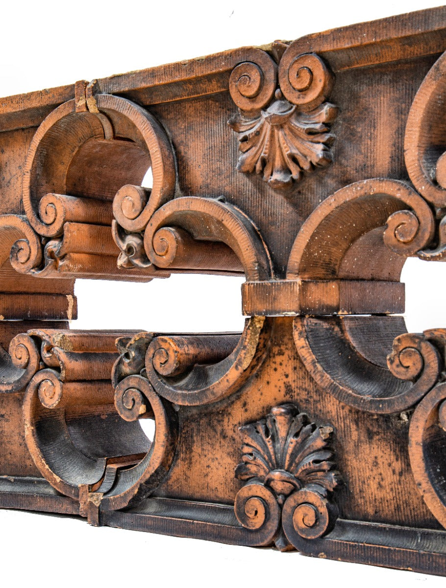 historically important gothic style 19th century original henry rohkam house exterior terra cotta fence assembly