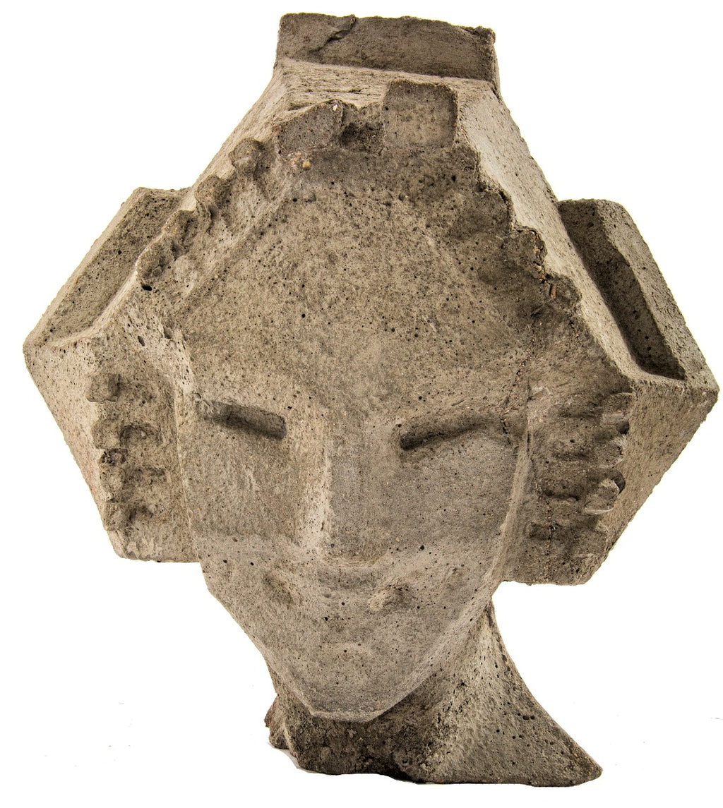 frank lloyd wright and alfonso iannelli-designed concrete midway gardens sprite or "spindle" head cast from an original