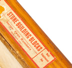 hard to find late 19th century richter's comet stone building block set with box