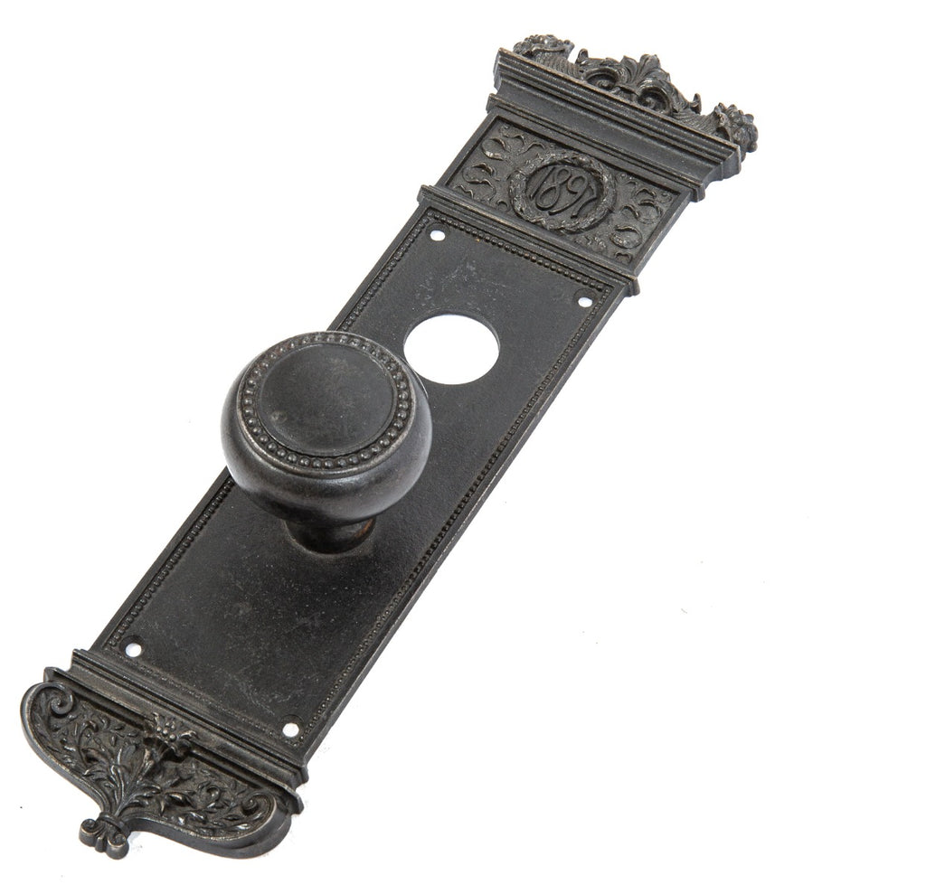 original yale and towne custom-designed downtown st. louis 1897 century building office door hardware