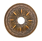 failthfully recreated louis h. sullivan-designed patinated cast bronze guaranty building (1896) wall sconce canopy