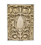 original claude and starck-designed exterior cast plaster "sullivanesque" panel salvaged from the 1911 carnegie library in rochelle, ills