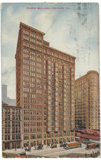 original charles b. atwood-designed custom emblematic 1896 fisher building doorkknob for d. h. burnham & company