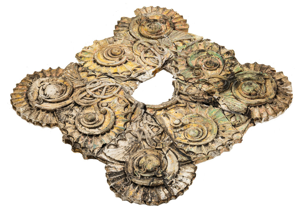 original 1885 largely intact louis h. sullivan-designed cast plaster louis frank house interior cast plaster ceiling medallion