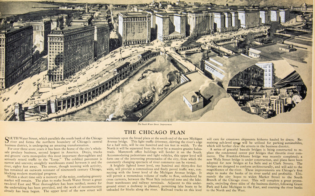 rare 1921 oversized profusely illustrated "chicago the great central market" as presented by marshall field and company