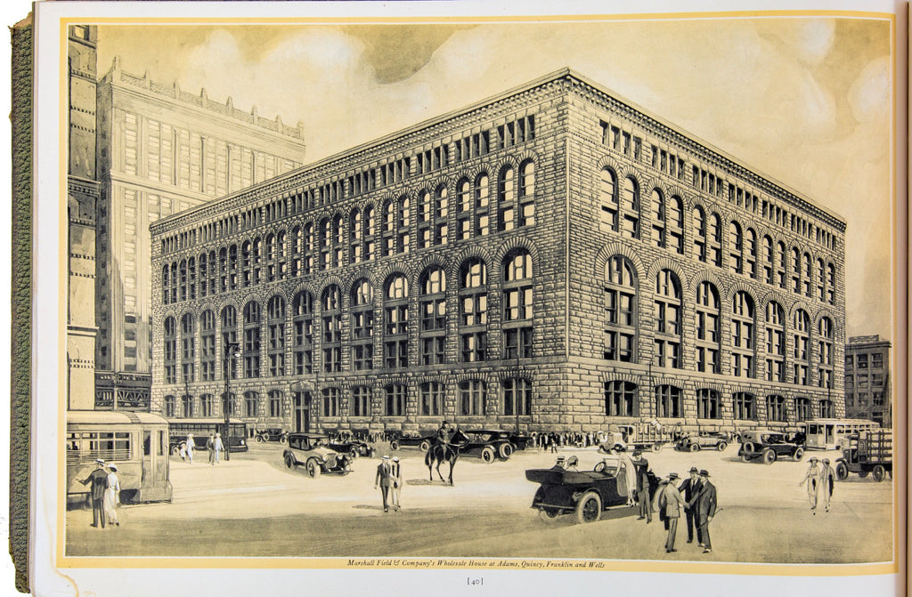 rare 1921 oversized profusely illustrated "chicago the great central market" as presented by marshall field and company