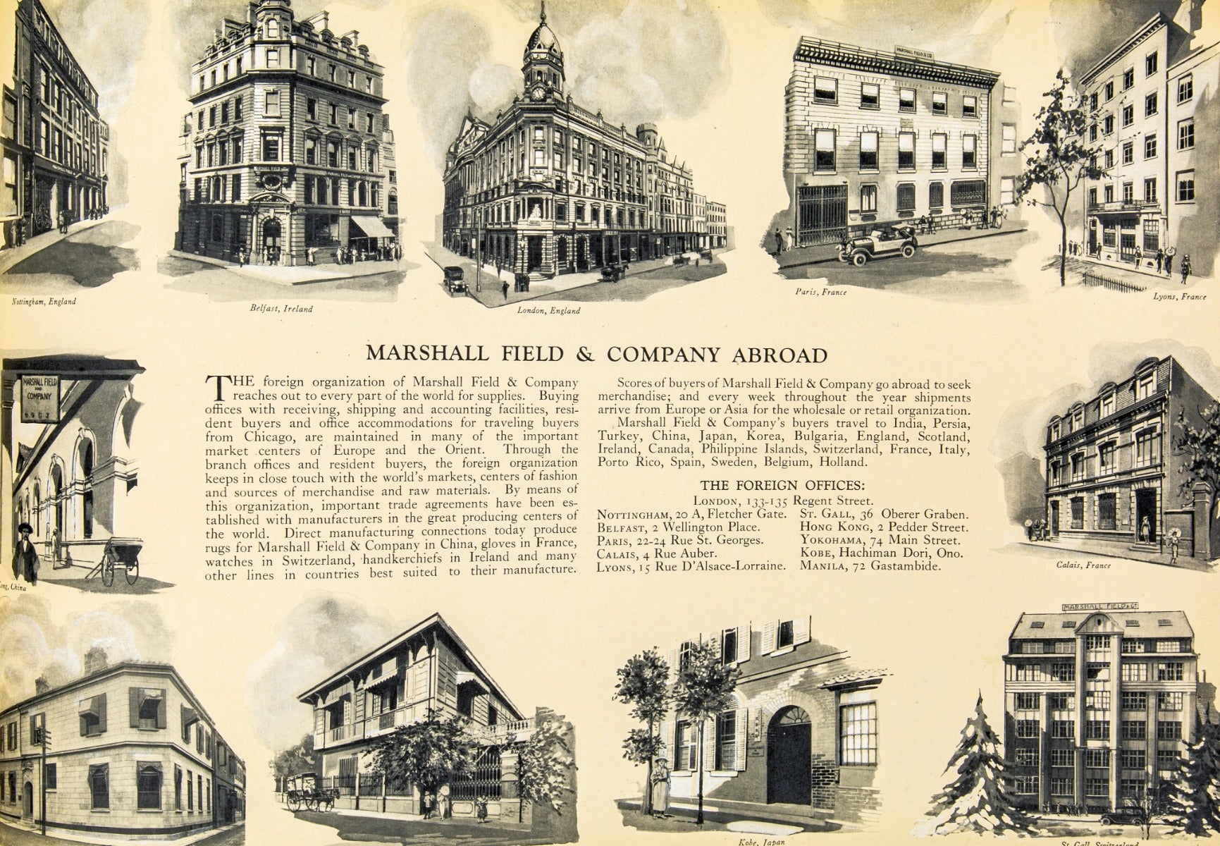 rare 1921 oversized profusely illustrated "chicago the great central market" as presented by marshall field and company