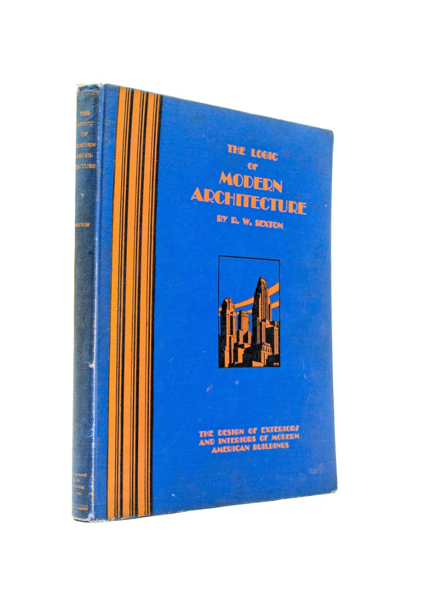 rare original and intact hardbound "logic of modern architecture" by r.w. sexton