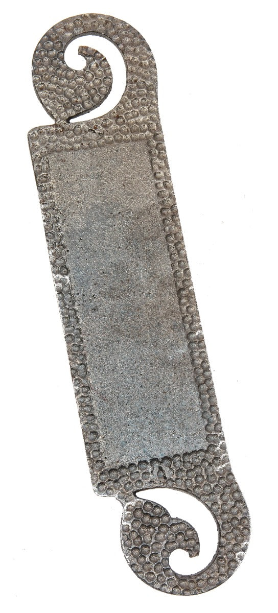 rare recast of an original john wellborn root-designed cast iron rookery building (1888) door push plate