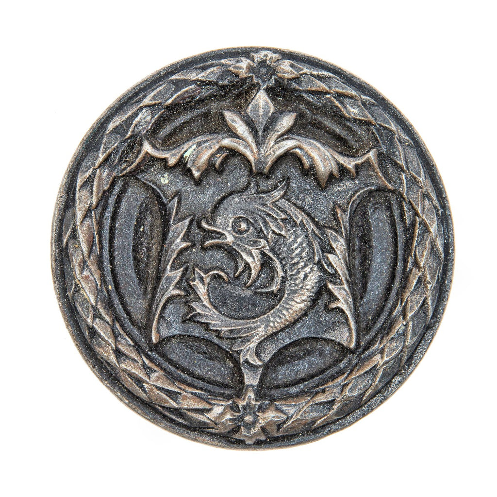 original charles b. atwood-designed custom emblematic 1896 fisher building doorkknob for d. h. burnham & company