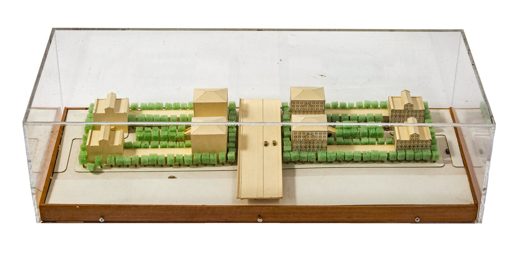 1989-90 stanley tigerman-designed "dearborn park project" original architectural presentation model with case
