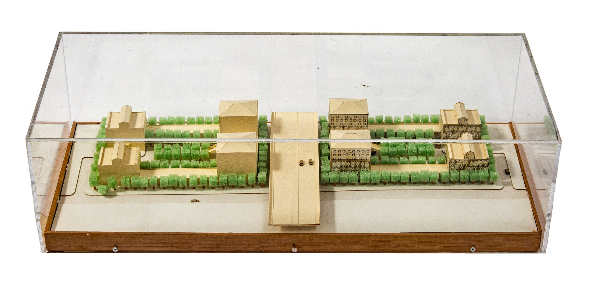 1989-90 stanley tigerman-designed "dearborn park project" original architectural presentation model with case