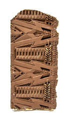 museum-quality 1902 dana-thomas house exterior painted staff "sumac" pattern frieze section