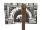original frank lloyd wright-designed 1895 francisco terrace exterior cast iron newel post with four-sided leafage
