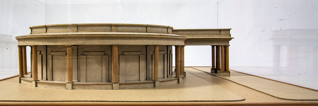 original 1985-1986 stanley tigerman-designed cased hard rock cafe chicago architectural model