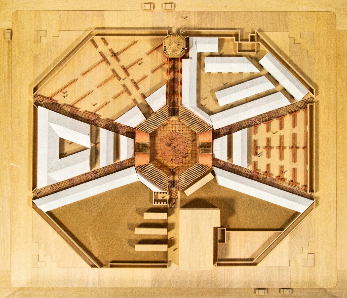 oversized original 1980s-1990s museum-quality stanley tigerman architectural presentation model