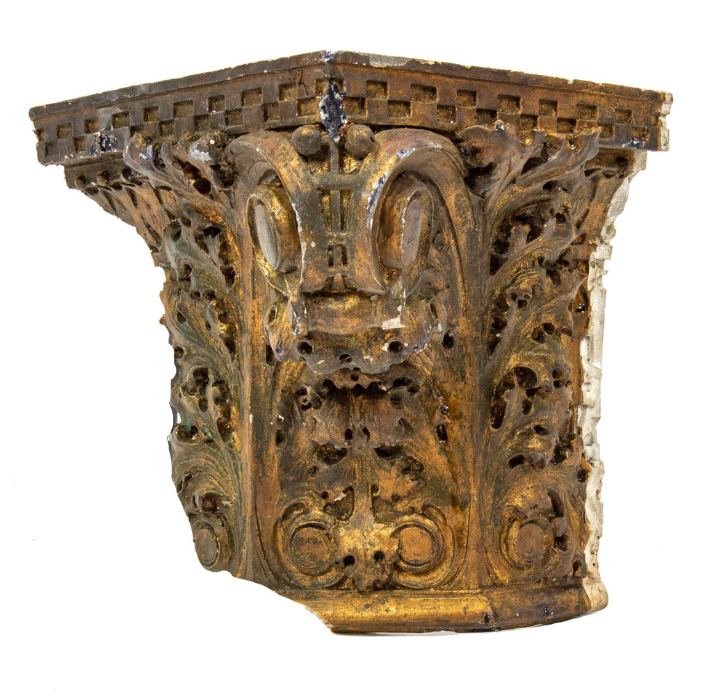 original 1908 frost and granger-designed sullivanesque style interior chicago stock exchange trading room plaster capital