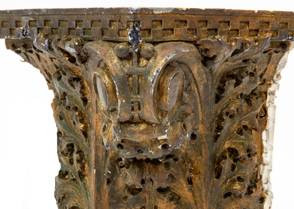 original 1908 frost and granger-designed sullivanesque style interior chicago stock exchange trading room plaster capital
