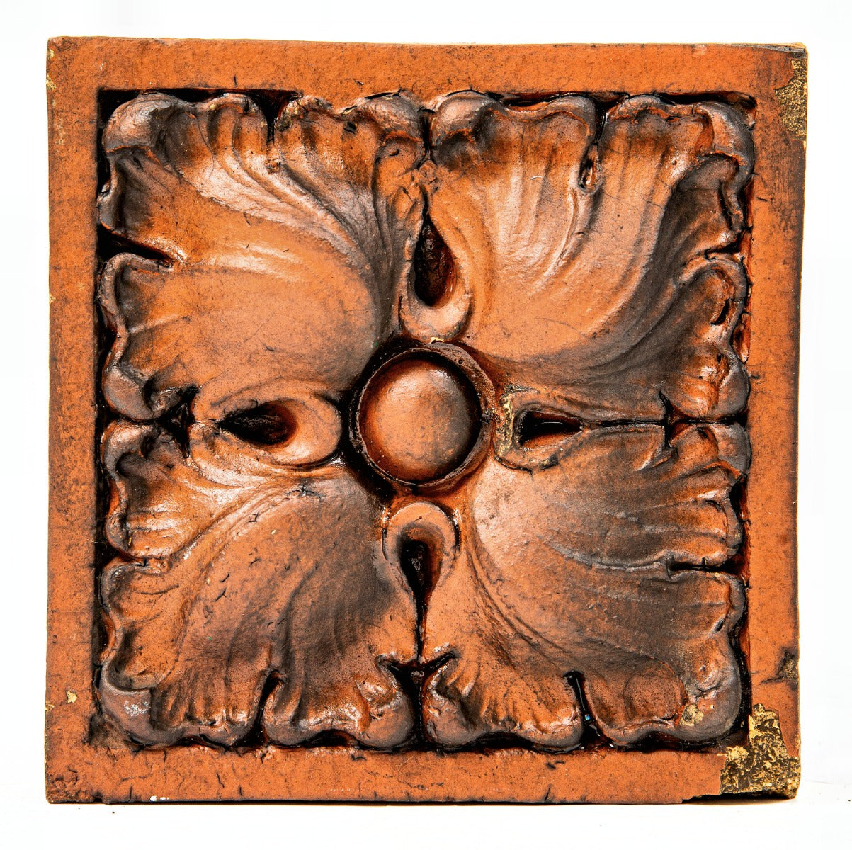 impressive diminutive northwestern terra cotta red slip glaze exterior chicago fire station block with leafage