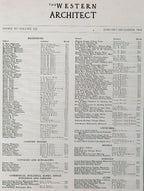 rare and profusely illustrated hardbound western architect magazine for 1914