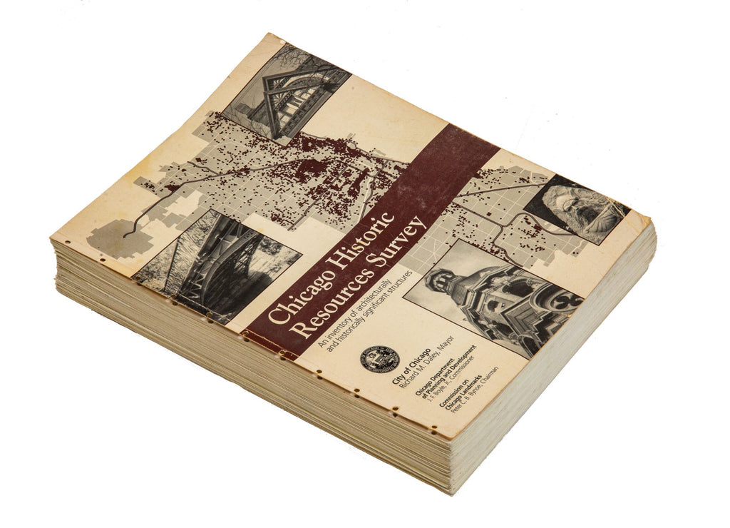 rare unbound out-of-print original 1996 chicago historic resources survey