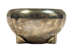 museum-quality american art deco style original 1931 reed and barton footed pewter bowl