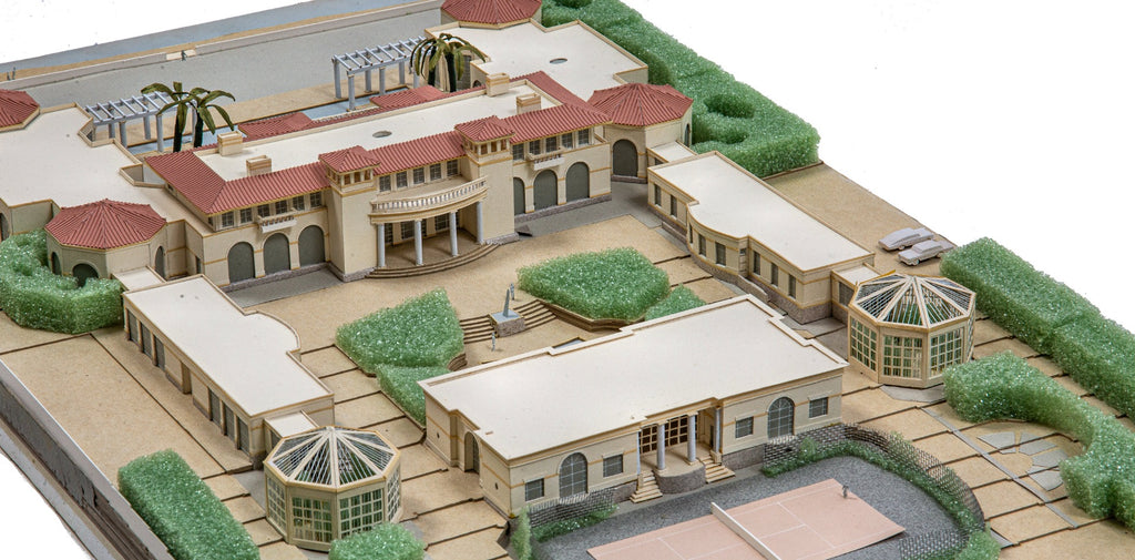 original 1980s-1990s oversized stanley tigerman architectural presentation model with clear bonnet