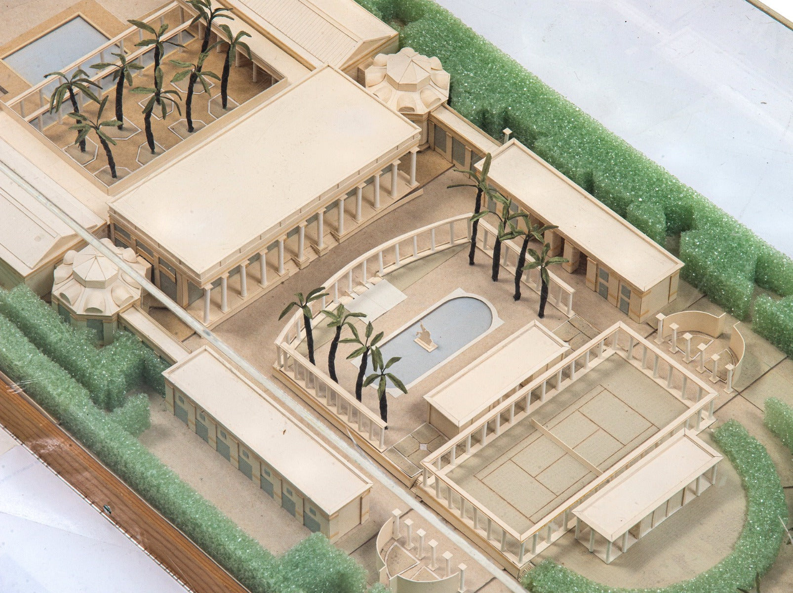 original 1980s-1990s museum quality stanley tigerman architectural presentation model with bonnet display case