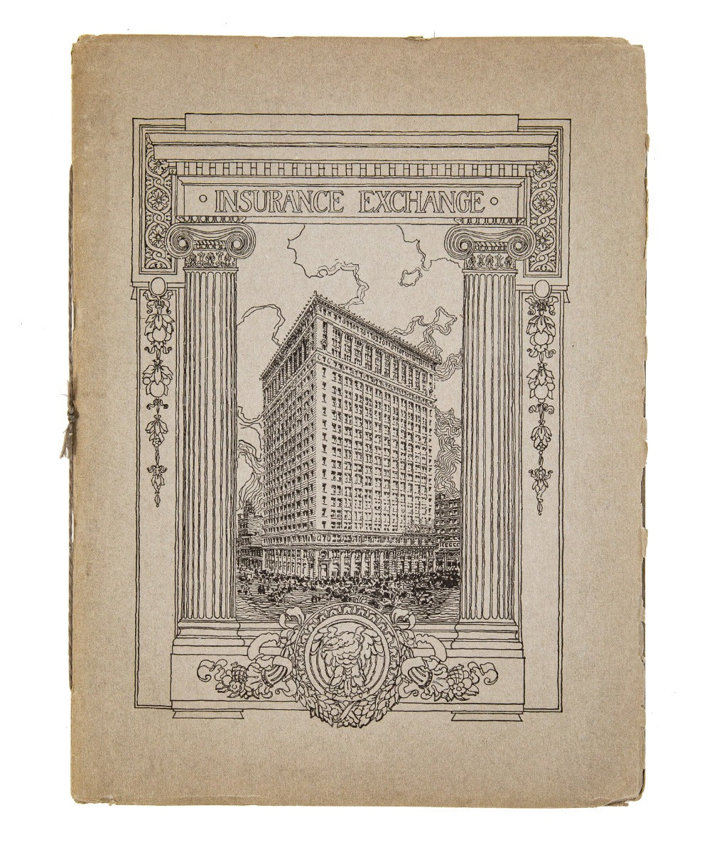 group of original hard to find early 20th century chicago commerical building rental booklets and brochures