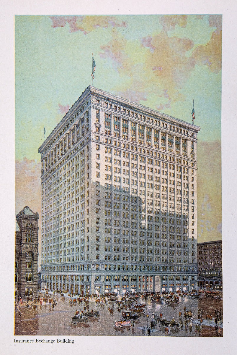 group of original hard to find early 20th century chicago commerical building rental booklets and brochures