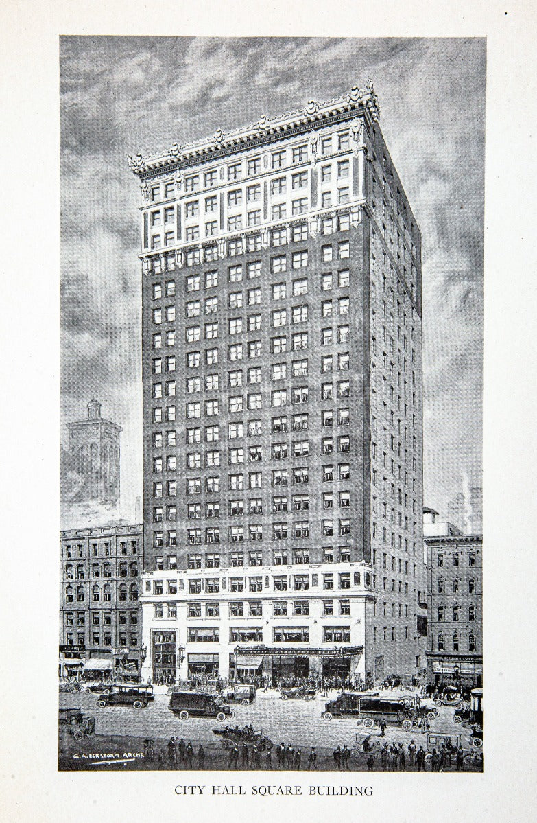 group of original hard to find early 20th century chicago commerical building rental booklets and brochures