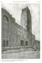 richly colored custom-designed glazed interior lobby tile assembly fragment salvaged in 1974 from price & mclanahan's pennsylvania railroad freight terminal (1918)