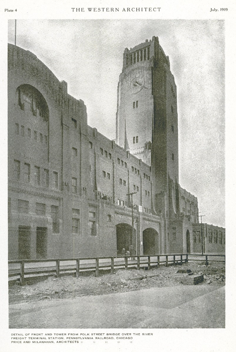 richly colored custom-designed glazed interior lobby tile assembly fragment salvaged in 1974 from price & mclanahan's pennsylvania railroad freight terminal (1918)