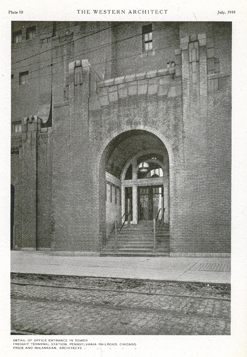 richly colored custom-designed glazed interior lobby tile assembly fragment salvaged in 1974 from price & mclanahan's pennsylvania railroad freight terminal (1918)