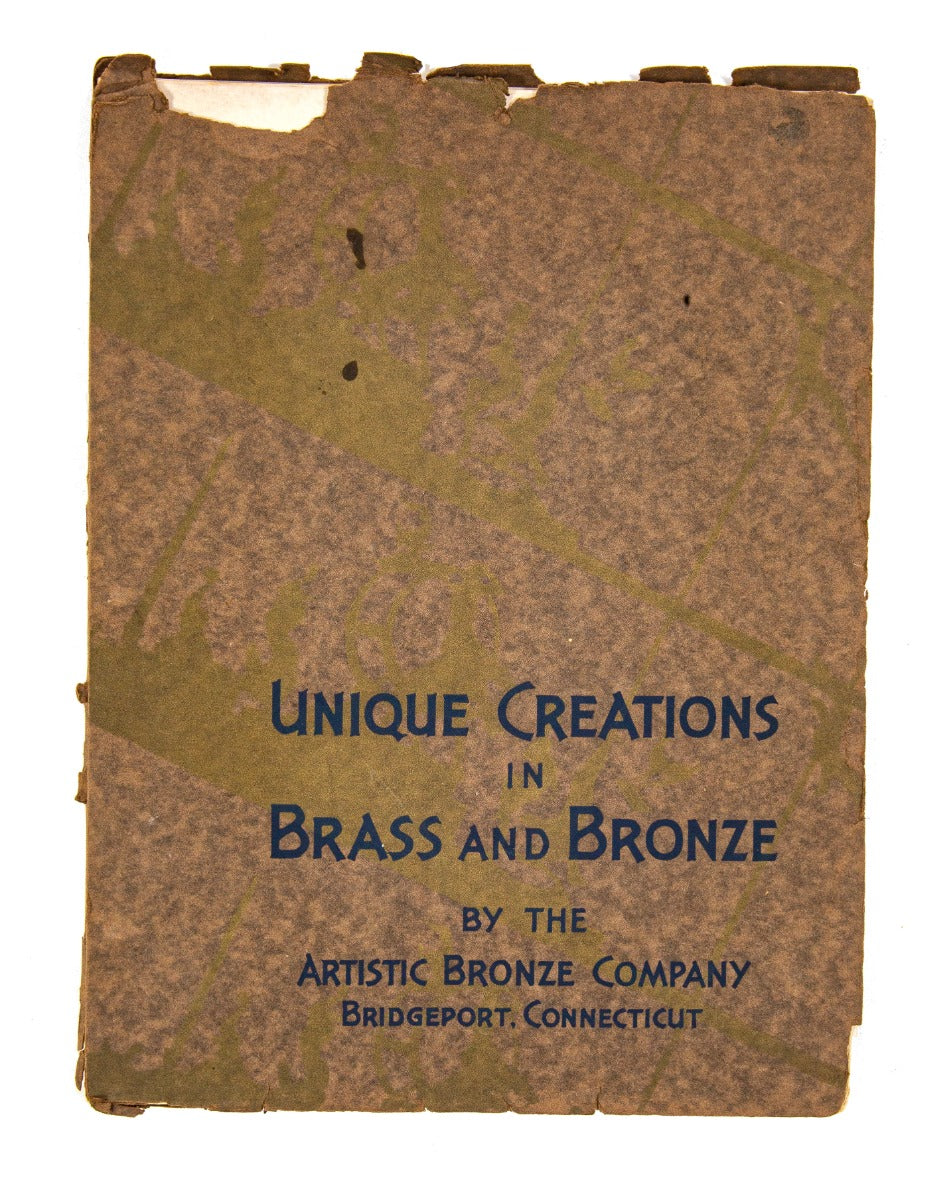 original art deco depression-era profusely illustrated artistic bronze company catalog