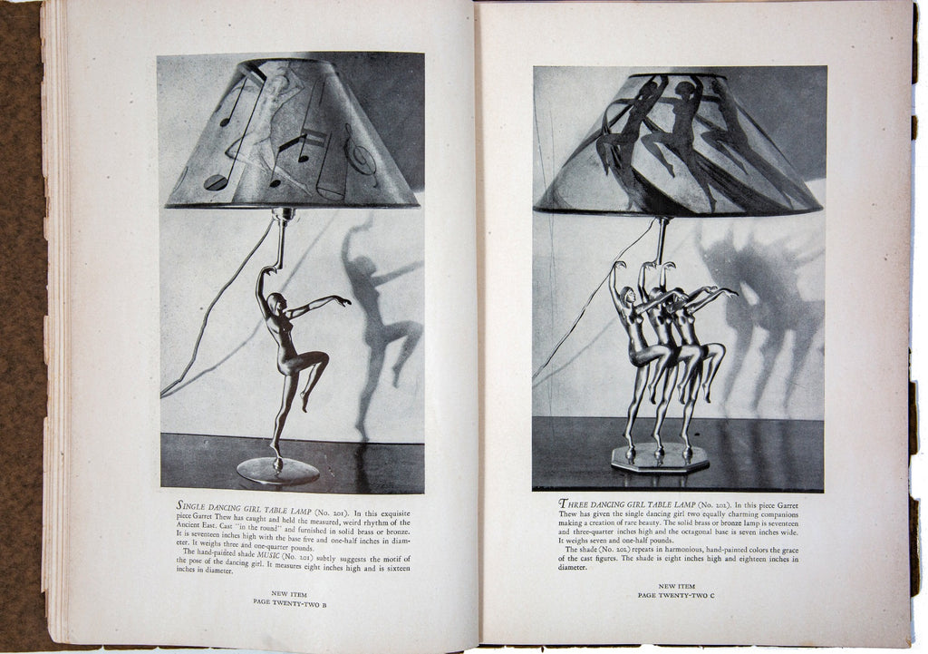 original art deco depression-era profusely illustrated artistic bronze company catalog