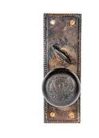 rare 1892 adler and sullivan schiller building or garrick theater monogrammed doorknob and matching backplate