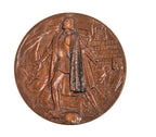rare oversized augustus saint-gaudens-designed cast bronze 1893 columbian exposition presentation medal issued to lou hintze