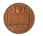 rare oversized augustus saint-gaudens-designed cast bronze 1893 columbian exposition presentation medal issued to lou hintze