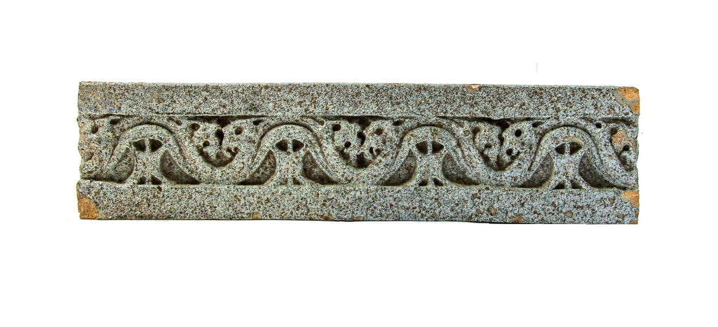 original 1922 spray-glazed louis h. sullivan-designed krause music store terra cotta storefront window surround assemblage