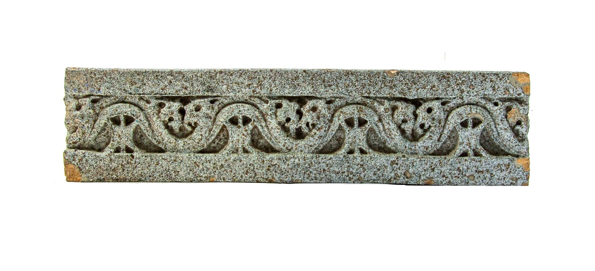 original 1922 spray-glazed louis h. sullivan-designed krause music store terra cotta storefront window surround assemblage